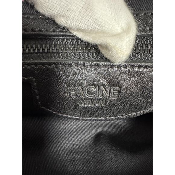 Facine Clutch Purse Womens Teal Purple Envelope Crossbody Zip Abstract Evening - Picture 6 of 9